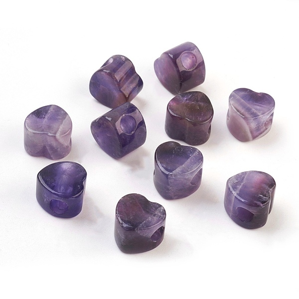 PandaHall Natural Amethyst European Beads, Large Hole Beads, Heart, 13~14x13~14x9~10mm, Hole: 5.5~6mm Amethyst Heart Purple
PandaHall Natural Amethyst European Beads, Large Hole Beads, Heart, 13~14x13~14x9~10mm, Hole: 5.5~6mm Amethyst Heart Purple