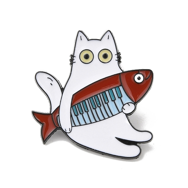 PandaHall Cat Enamel Pins, Black Alloy Brooch for Backpack Clothes, Red, 31x29x1.5mm Alloy+Enamel Cat Shape Red
PandaHall Cat Enamel Pins, Black Alloy Brooch for Backpack Clothes, Red, 31x29x1.5mm Alloy+Enamel Cat Shape Red