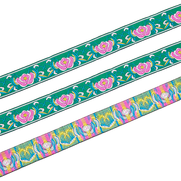 PandaHall Ethnic Style Polyester Ribbon, Jacquard Ribbon, Tyrolean Ribbon, Flower Pattern, Sea Green, 1-1/4 inch(33mm), about 7.66 Yards...
PandaHall Ethnic Style Polyester Ribbon, Jacquard Ribbon, Tyrolean Ribbon, Flower Pattern, Sea Green, 1-1/4 inch(33mm), about 7.66 Yards...