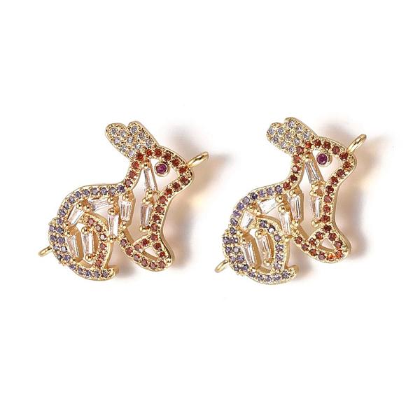 PandaHall Brass Micro Pave Cubic Zirconia Bunny Links connectors, Rabbit Findings, Colorful, Golden, 21x18x3mm, Hole: 1.2mm Brass+Cubic...
PandaHall Brass Micro Pave Cubic Zirconia Bunny Links connectors, Rabbit Findings, Colorful, Golden, 21x18x3mm, Hole: 1.2mm Brass+Cubic...