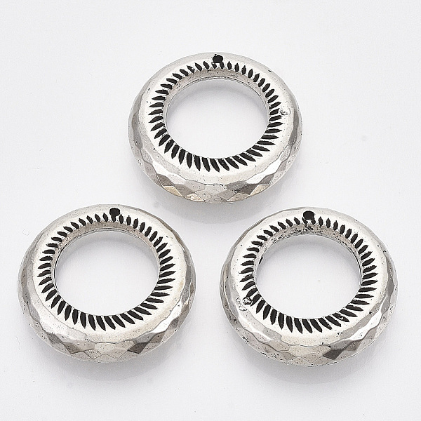 PandaHall CCB Plastic Pendants, Ring, Antique Silver, 25.5x25.5x6mm, Hole: 1.4mm, about 330pcs/500g Plastic Ring
PandaHall CCB Plastic Pendants, Ring, Antique Silver, 25.5x25.5x6mm, Hole: 1.4mm, about 330pcs/500g Plastic Ring