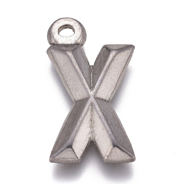 PandaHall 304 Stainless Steel Pendants, Alphabet, Letter.X, 16x9x2mm, Hole: 1.2mm 304 Stainless Steel Letter
PandaHall 304 Stainless Steel Pendants, Alphabet, Letter.X, 16x9x2mm, Hole: 1.2mm 304 Stainless Steel Letter