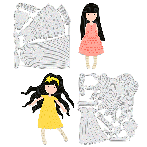 PandaHall BENECREAT 2Pcs 2 Styles Girl Carbon Steel Cutting Dies Stencils, for DIY Scrapbooking/Photo Album, Decorative Embossing DIY Paper...
PandaHall BENECREAT 2Pcs 2 Styles Girl Carbon Steel Cutting Dies Stencils, for DIY Scrapbooking/Photo Album, Decorative Embossing DIY Paper...