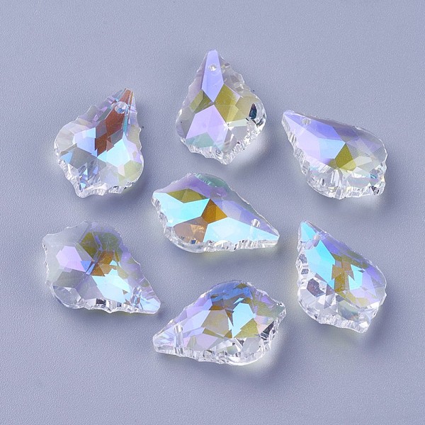 PandaHall Faceted Glass Pendants, Leaf, Clear AB, 22x15.5x8.5mm, Hole: 1mm Glass Leaf White
PandaHall Faceted Glass Pendants, Leaf, Clear AB, 22x15.5x8.5mm, Hole: 1mm Glass Leaf White