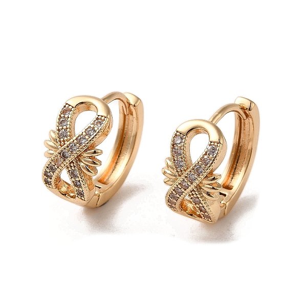 PandaHall Brass Micro Pave Cubic Zirconia Hoop Earrings, Infinity, Light Gold, 15x8mm Cubic Zirconia Infinity
PandaHall Brass Micro Pave Cubic Zirconia Hoop Earrings, Infinity, Light Gold, 15x8mm Cubic Zirconia Infinity