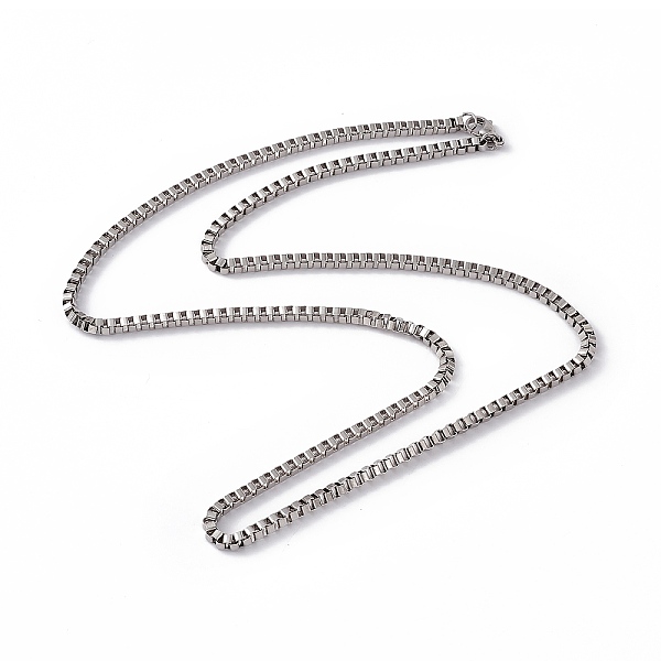 PandaHall 201 Stainless Steel Box Chain Necklace for Men Women, Stainless Steel Color, 23.62 inch(60cm) 201 Stainless Steel
PandaHall 201 Stainless Steel Box Chain Necklace for Men Women, Stainless Steel Color, 23.62 inch(60cm) 201 Stainless Steel