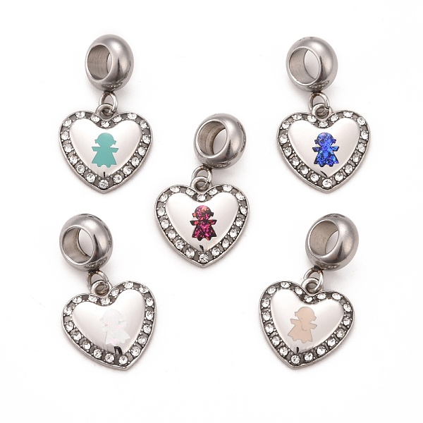 PandaHall 304 Stainless Steel CrystalRhinestone European Dangle Charms, Large Hole Pendants, with Enamel and Fluorescence Slice, Crystal..., Multicolor
PandaHall 304 Stainless Steel CrystalRhinestone European Dangle Charms, Large Hole Pendants, with Enamel and Fluorescence Slice, Crystal..., Multicolor