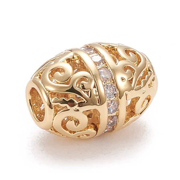 PandaHall Brass Micro Pave Clear Cubic Zirconia Beads, Long-Lasting Plated, Barrel, Real 18K Gold Plated, 10x7.5mm, Hole: 2.3mm Brass+Cubic...
PandaHall Brass Micro Pave Clear Cubic Zirconia Beads, Long-Lasting Plated, Barrel, Real 18K Gold Plated, 10x7.5mm, Hole: 2.3mm Brass+Cubic...