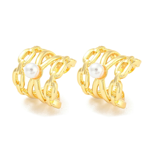PandaHall Rack Plating Brass Oval Cuff Earrings with Plastic Pearl, Non Piercing Earrings, Long-Lasting Plated, Lead Free & Cadmium Free...
PandaHall Rack Plating Brass Oval Cuff Earrings with Plastic Pearl, Non Piercing Earrings, Long-Lasting Plated, Lead Free & Cadmium Free...