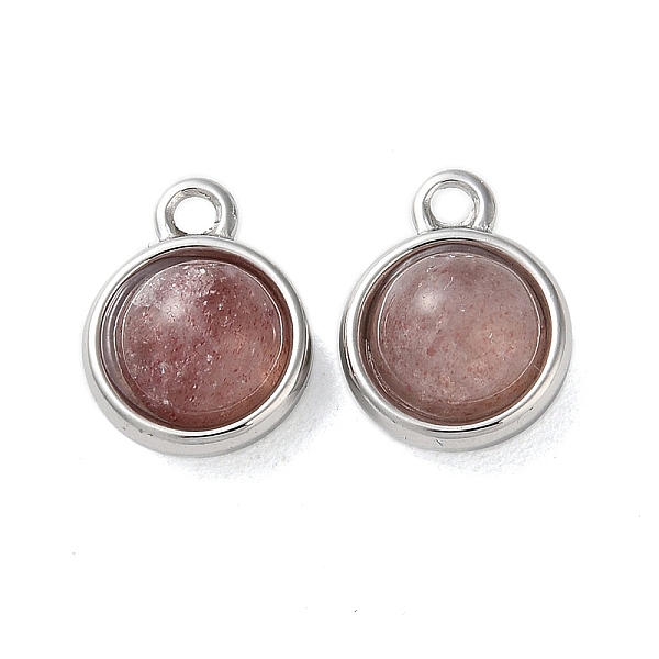 PandaHall Natural Strawberry Quartz Half Round Charms, with 304 Stainless Steel Findings, Platinum, 13.5x10.5x6.5mm, Hole: 1.8mm Strawberry...
PandaHall Natural Strawberry Quartz Half Round Charms, with 304 Stainless Steel Findings, Platinum, 13.5x10.5x6.5mm, Hole: 1.8mm Strawberry...