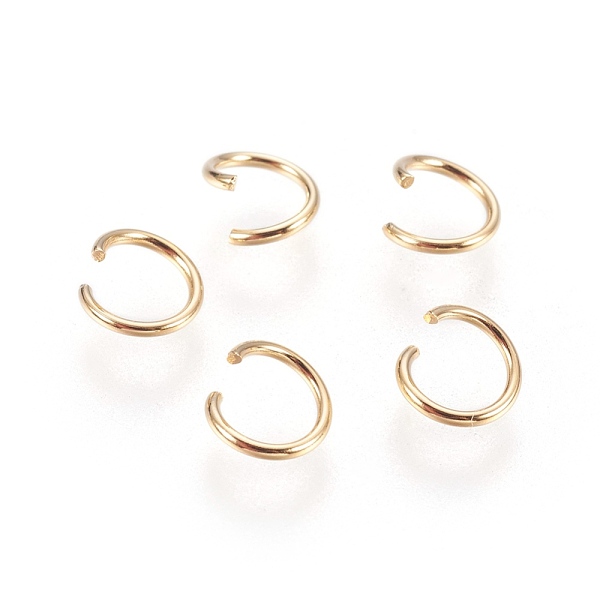 PandaHall 304 Stainless Steel Open Jump Rings, Golden, 20 Gauge, 6x0.8mm, Inner Diameter: 4.5mm, about 500pcs/bag 304 Stainless Steel Ring
PandaHall 304 Stainless Steel Open Jump Rings, Golden, 20 Gauge, 6x0.8mm, Inner Diameter: 4.5mm, about 500pcs/bag 304 Stainless Steel Ring