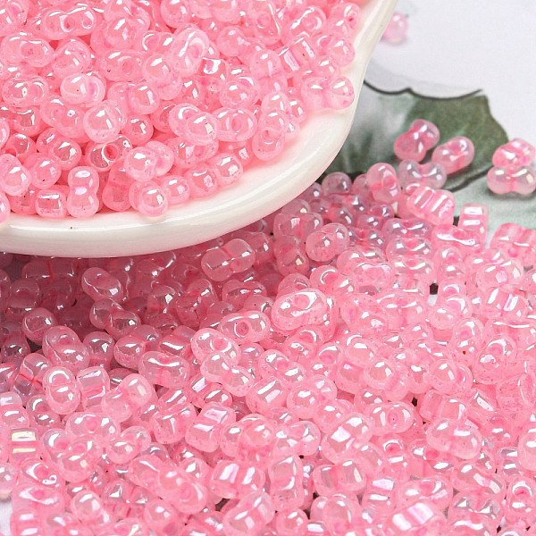 PandaHall Ceylon Glass Seed Beads, Peanut, Pearl Pink, 4~4.5x2~2.5x2~2.5mm, Hole: 0.8~0.9mm, about 10000pcs/pound Glass Peanut
PandaHall Ceylon Glass Seed Beads, Peanut, Pearl Pink, 4~4.5x2~2.5x2~2.5mm, Hole: 0.8~0.9mm, about 10000pcs/pound Glass Peanut