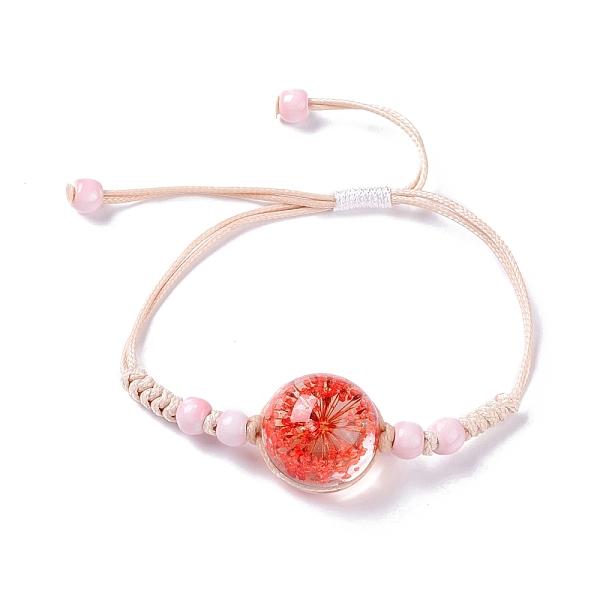 PandaHall Handmade Dry Pressed Flower Link Bracelet for Girl Women, Babysbreath Glass Cover Beads Adjustable Bracelet, Red, Inner Diameter...
PandaHall Handmade Dry Pressed Flower Link Bracelet for Girl Women, Babysbreath Glass Cover Beads Adjustable Bracelet, Red, Inner Diameter...