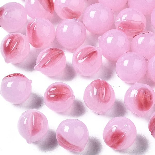 PandaHall Handmade Lampwork Beads, Half Drilled, Peach, Pearl Pink, 13~14.5x11~12x11~12mm, Half Hole: 1.4mm Lampwork Fruit
PandaHall Handmade Lampwork Beads, Half Drilled, Peach, Pearl Pink, 13~14.5x11~12x11~12mm, Half Hole: 1.4mm Lampwork Fruit