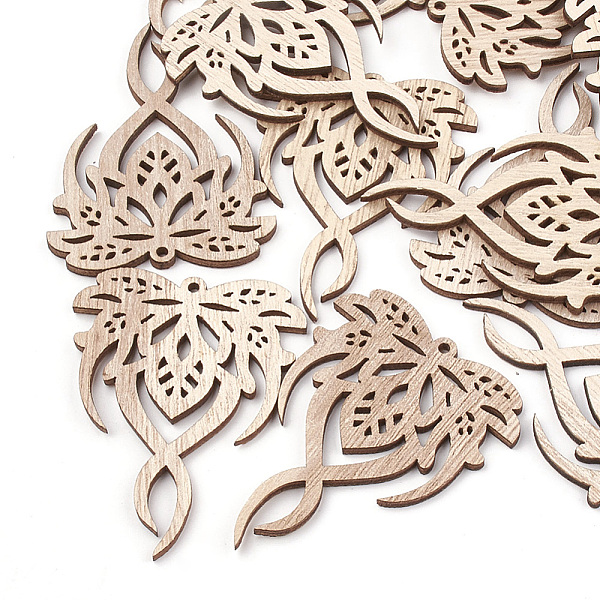 PandaHall Undyed Wood Big Pendants, Flower, Wheat, 68x52x3mm, Hole: 1.8mm Wood Flower Orange
PandaHall Undyed Wood Big Pendants, Flower, Wheat, 68x52x3mm, Hole: 1.8mm Wood Flower Orange