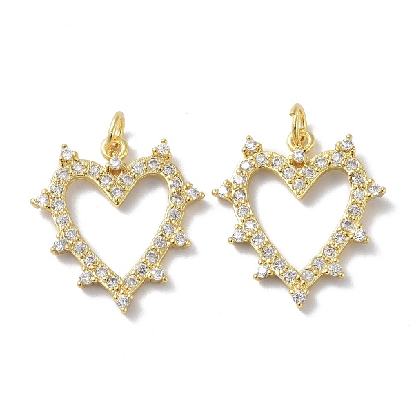 PandaHall Brass Micro Pave Clear Cubic Zirconia Pendants, Long-Lasting Plated, with Jump Ring, Heart, Real 18K Gold Plated, 22.5x20x2.5mm...
PandaHall Brass Micro Pave Clear Cubic Zirconia Pendants, Long-Lasting Plated, with Jump Ring, Heart, Real 18K Gold Plated, 22.5x20x2.5mm...