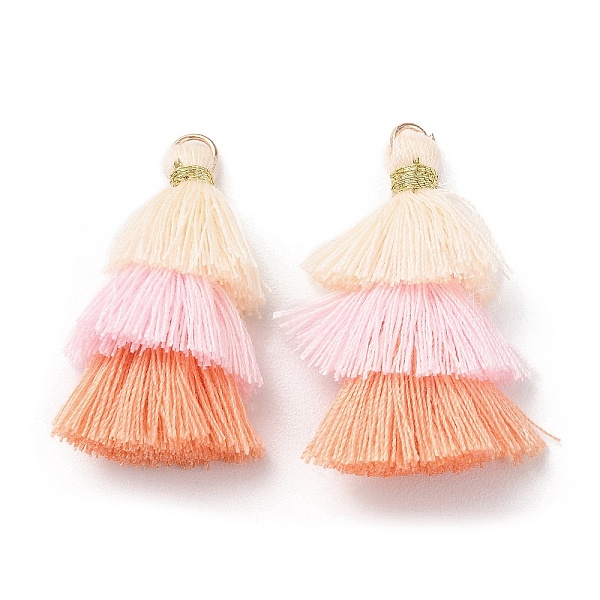 PandaHall Polycotton Tassel Pendant Decorations, with Iron Loops, Antique White, 34~45x4~5mm, Hole: 3mm Polycotton
PandaHall Polycotton Tassel Pendant Decorations, with Iron Loops, Antique White, 34~45x4~5mm, Hole: 3mm Polycotton