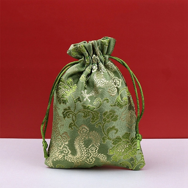 PandaHall Dragon Print Cloth Pouches, Drawstring Bag for Jewelry Storage, Rectangle, Yellow Green, 14x10cm Cloth Dragon
PandaHall Dragon Print Cloth Pouches, Drawstring Bag for Jewelry Storage, Rectangle, Yellow Green, 14x10cm Cloth Dragon