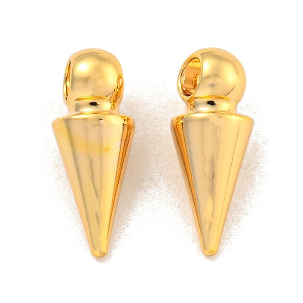 PandaHall Brass Pendants, Real 18K Gold Plated, Cone, 10.5x4mm, Hole: 1.8mm Brass Cone Gold
PandaHall Brass Pendants, Real 18K Gold Plated, Cone, 10.5x4mm, Hole: 1.8mm Brass Cone Gold