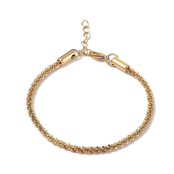 PandaHall Ion Plating(IP) 304 Stainless Steel Bone Rope Chain Bracelet for Women, Golden, 7-1/4 inch(18.4cm), Wide: 3.3mm 304 Stainless...
PandaHall Ion Plating(IP) 304 Stainless Steel Bone Rope Chain Bracelet for Women, Golden, 7-1/4 inch(18.4cm), Wide: 3.3mm 304 Stainless...