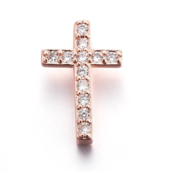 PandaHall Brass Micro Pave Cubic Zirconia Slide Charms, Cross, Clear, Rose Gold, 14.5x9.5x4.5mm, Hole: 1.5x10mm Brass+Cubic Zirconia Cross...
PandaHall Brass Micro Pave Cubic Zirconia Slide Charms, Cross, Clear, Rose Gold, 14.5x9.5x4.5mm, Hole: 1.5x10mm Brass+Cubic Zirconia Cross...