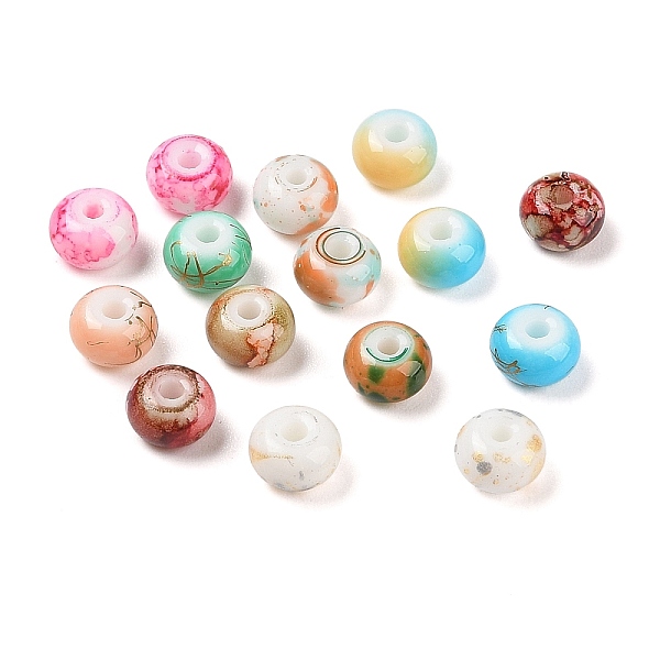 PandaHall Opaque Spray Painted Glass Beads, Rondelle, Mixed Color, 8x5mm, Hole: 2mm, about 1041pcs/500g Glass Rondelle Multicolor
PandaHall Opaque Spray Painted Glass Beads, Rondelle, Mixed Color, 8x5mm, Hole: 2mm, about 1041pcs/500g Glass Rondelle Multicolor