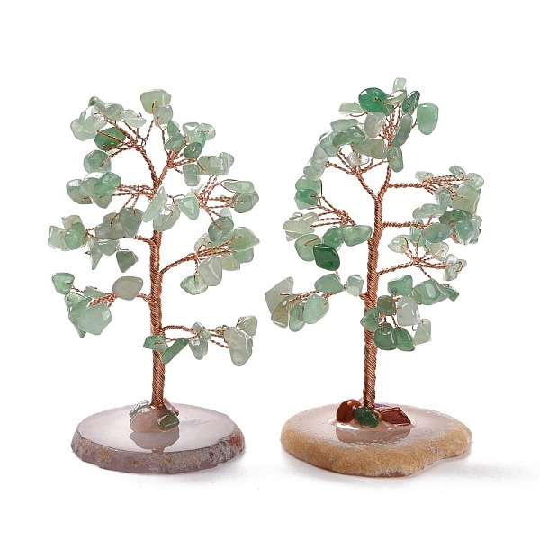 PandaHall Natural Green Aventurine Chips & Agate Pedestal Display Decorations, Tree of Life Healing Stone Tree, for Reiki Healing Crystals...
PandaHall Natural Green Aventurine Chips & Agate Pedestal Display Decorations, Tree of Life Healing Stone Tree, for Reiki Healing Crystals...