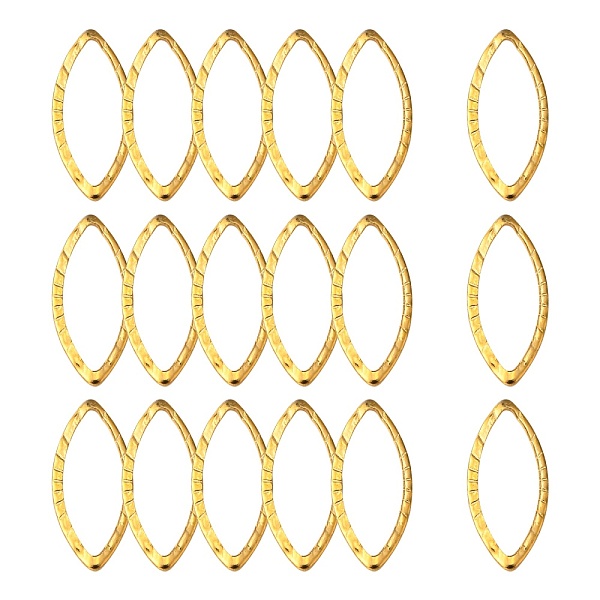 PandaHall 304 Stainless Steel Linking Rings, Marquise Links, Horse Eye, Golden, 18x8x0.5mm 304 Stainless Steel Horse Eye
PandaHall 304 Stainless Steel Linking Rings, Marquise Links, Horse Eye, Golden, 18x8x0.5mm 304 Stainless Steel Horse Eye