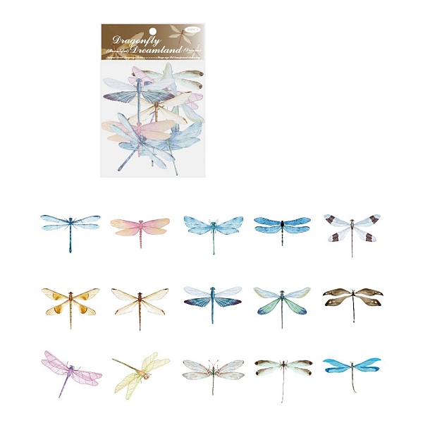 PandaHall 30Pcs PET Self-Adhesive Decorative Stickers, Waterproof Decals for DIY Scrapbooking, Kid's Art Craft, Dragonfly, 90x100mm PET...
PandaHall 30Pcs PET Self-Adhesive Decorative Stickers, Waterproof Decals for DIY Scrapbooking, Kid's Art Craft, Dragonfly, 90x100mm PET...