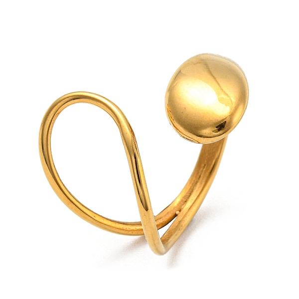PandaHall Ion Plating(IP) 304 Stainless Steel Cuff Rings for Women, Wrap Ring, Golden, US Size 7(17.3mm) 304 Stainless Steel
PandaHall Ion Plating(IP) 304 Stainless Steel Cuff Rings for Women, Wrap Ring, Golden, US Size 7(17.3mm) 304 Stainless Steel