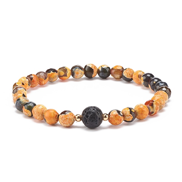PandaHall Natural Fire Crackle Agate & Lava Rock Stretch Bracelet, Essential Oil Gemstone Jewelry for Women, Dark Orange, Inner Diameter...
PandaHall Natural Fire Crackle Agate & Lava Rock Stretch Bracelet, Essential Oil Gemstone Jewelry for Women, Dark Orange, Inner Diameter...