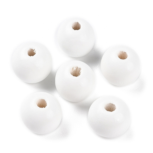 PandaHall Spray Painted Natural Wood Beads, Round, White, 15~16x14.5~15mm, Hole: 3.3~4mm Schima Wood Round White
PandaHall Spray Painted Natural Wood Beads, Round, White, 15~16x14.5~15mm, Hole: 3.3~4mm Schima Wood Round White