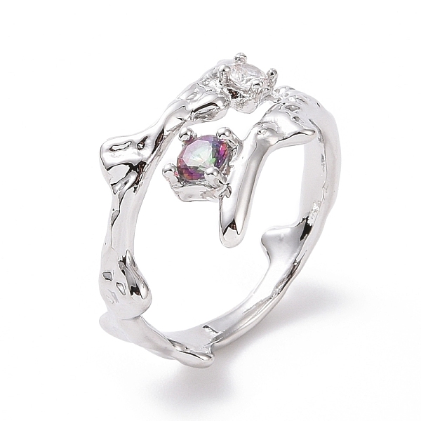 PandaHall Cubic Zirconia Finger Ring, Platinum Plated Brass Jewelry for Women, Colorful, US Size 6 1/2(16.9mm) Brass+Cubic Zirconia
PandaHall Cubic Zirconia Finger Ring, Platinum Plated Brass Jewelry for Women, Colorful, US Size 6 1/2(16.9mm) Brass+Cubic Zirconia