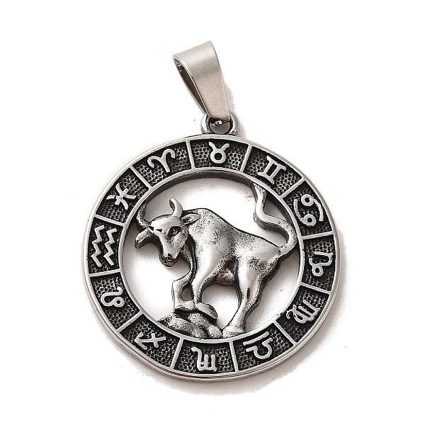 PandaHall 304 Stainless Steel Pendants, Flat Round with Twelve Constellations Charms, Antique Silver, Gemini, 28x25x2mm, Hole: 7x5mm 304...
PandaHall 304 Stainless Steel Pendants, Flat Round with Twelve Constellations Charms, Antique Silver, Gemini, 28x25x2mm, Hole: 7x5mm 304...
