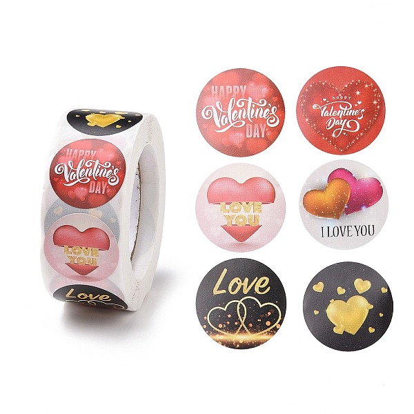 PandaHall Valentine's Day Round Paper Stickers, Adhesive Labels Roll Stickers, Gift Tag, for Envelopes, Party, Presents Decoration, Mixed..., Multicolor
PandaHall Valentine's Day Round Paper Stickers, Adhesive Labels Roll Stickers, Gift Tag, for Envelopes, Party, Presents Decoration, Mixed..., Multicolor
