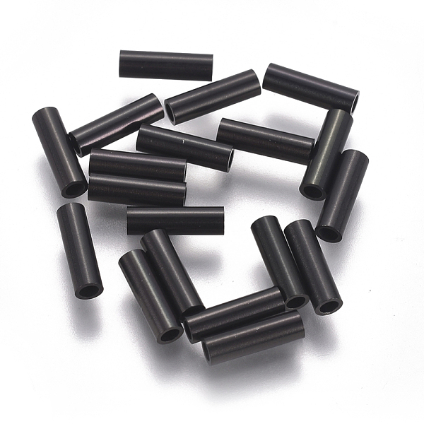 PandaHall 304 Stainless Steel Tube Beads, Electrophoresis Black, 10x3mm, Hole: 2mm 304 Stainless Steel Tube
PandaHall 304 Stainless Steel Tube Beads, Electrophoresis Black, 10x3mm, Hole: 2mm 304 Stainless Steel Tube