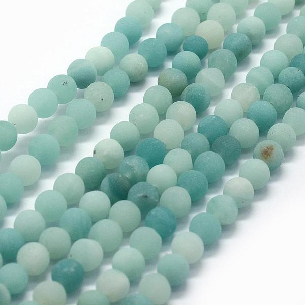 PandaHall Natural Amazonite Bead Strands, Round, Frosted, 6mm, Hole: 1mm, about 61pcs/strand, 15.7 inch(40cm) Amazonite Round
PandaHall Natural Amazonite Bead Strands, Round, Frosted, 6mm, Hole: 1mm, about 61pcs/strand, 15.7 inch(40cm) Amazonite Round