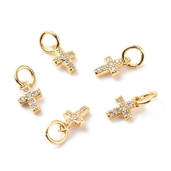 PandaHall Brass Micro Pave Clear Cubic Zirconia Pendants, Cadmium Free & Lead Free, Cross, Real 18K Gold Plated, 8x5x1.5mm, Hole: 3.5mm...
PandaHall Brass Micro Pave Clear Cubic Zirconia Pendants, Cadmium Free & Lead Free, Cross, Real 18K Gold Plated, 8x5x1.5mm, Hole: 3.5mm...
