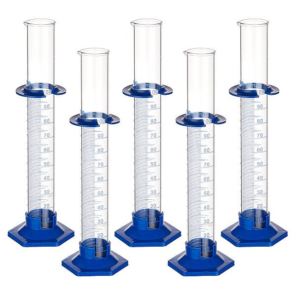 PandaHall Glass Graduated Measuring Cylinder, Lab Supplies, Blue, 67x75.5x248mm, Inner Diameter: 27mm, Capacity: 100ml(3.38fl. oz) Glass...
PandaHall Glass Graduated Measuring Cylinder, Lab Supplies, Blue, 67x75.5x248mm, Inner Diameter: 27mm, Capacity: 100ml(3.38fl. oz) Glass...