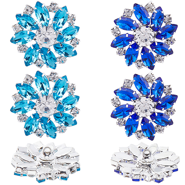PandaHall GORGECRAFT 8Pcs Crystal Snowflake Buttons Lake Blue&Treasure Blue Rhinestone Buttons 1-Hole Brass Shank Buttons Embellishments Sew..., Multicolor
PandaHall GORGECRAFT 8Pcs Crystal Snowflake Buttons Lake Blue&Treasure Blue Rhinestone Buttons 1-Hole Brass Shank Buttons Embellishments Sew..., Multicolor