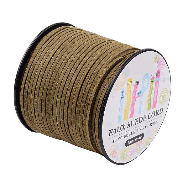 PandaHall Faux Suede Cord, Faux Suede Lace, Paper Box Packing, Olive Drab, 3.0x1.4mm, about 98.43yards/roll(90m/roll) Faux Suede Green
PandaHall Faux Suede Cord, Faux Suede Lace, Paper Box Packing, Olive Drab, 3.0x1.4mm, about 98.43yards/roll(90m/roll) Faux Suede Green