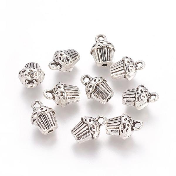PandaHall Antique Silver Alloy Cake Pendants, Cadmium Free & Lead Free, 14x10x8mm, Hole: 2mm, Half Drilled: 2mm Alloy Food
PandaHall Antique Silver Alloy Cake Pendants, Cadmium Free & Lead Free, 14x10x8mm, Hole: 2mm, Half Drilled: 2mm Alloy Food