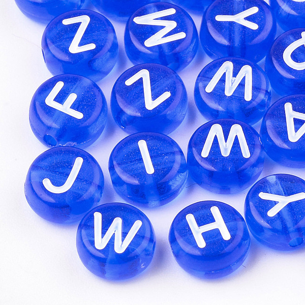 PandaHall Transparent Acrylic Beads, Horizontal Hole, Mixed Letters, Flat Round, Blue, 7x4mm, Hole: 1.5mm, about 3700pcs/500g Acrylic Letter...
PandaHall Transparent Acrylic Beads, Horizontal Hole, Mixed Letters, Flat Round, Blue, 7x4mm, Hole: 1.5mm, about 3700pcs/500g Acrylic Letter...