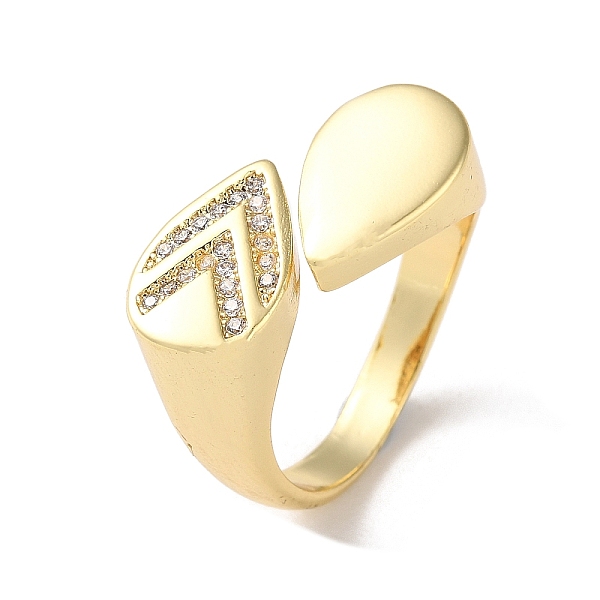 PandaHall Rack Plating Brass Micro Pave Cubic Zirconia Open Cuff Rings, Teardrop, Real 16K Gold Plated, Inner Diameter: 18mm Brass+Cubic..., Clear
PandaHall Rack Plating Brass Micro Pave Cubic Zirconia Open Cuff Rings, Teardrop, Real 16K Gold Plated, Inner Diameter: 18mm Brass+Cubic..., Clear
