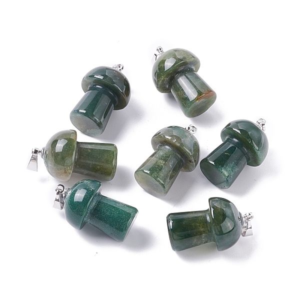 PandaHall Natural Indian Agate Pendants, with Platinum Tone Brass Findings, Mushroom , 25x14mm, Hole: 2.4mm Indian Agate Mushroom
PandaHall Natural Indian Agate Pendants, with Platinum Tone Brass Findings, Mushroom , 25x14mm, Hole: 2.4mm Indian Agate Mushroom