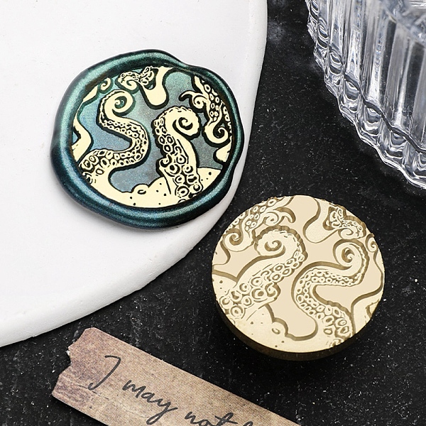 PandaHall Halloween Theme Golden Tone Brass Wax Seal Stamp Head, for DIY Wax Seal Stamp Making, Octopus, 30x15x15mm, Hole: 6.9mm Brass...
PandaHall Halloween Theme Golden Tone Brass Wax Seal Stamp Head, for DIY Wax Seal Stamp Making, Octopus, 30x15x15mm, Hole: 6.9mm Brass...