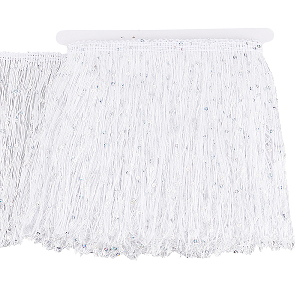 PandaHall Olycraft 5M Sparkle Polyester Tassel Lace Trim, Paillette Fringe Trimming, for Garment Accessories, White, 7-7/8 inch(200mm)...
PandaHall Olycraft 5M Sparkle Polyester Tassel Lace Trim, Paillette Fringe Trimming, for Garment Accessories, White, 7-7/8 inch(200mm)...