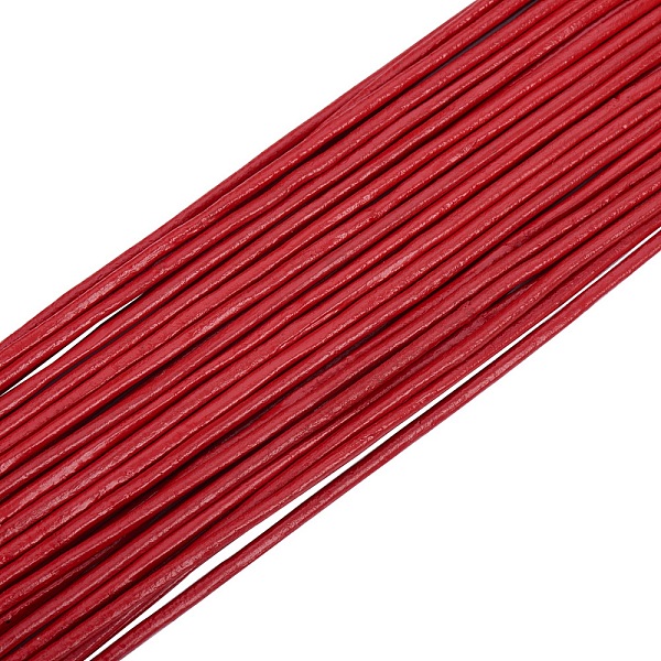 PandaHall Cowhide Leather Cord, Leather Jewelry Cord, Jewelry DIY Making Material, Round, Dyed, Red, 2mm Cowhide Round Red
PandaHall Cowhide Leather Cord, Leather Jewelry Cord, Jewelry DIY Making Material, Round, Dyed, Red, 2mm Cowhide Round Red
