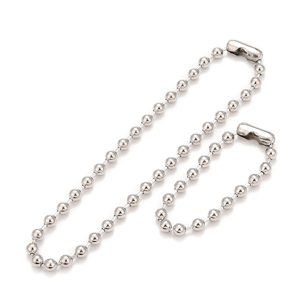 PandaHall 304 Stainless Steel Ball Chain Necklace & Bracelet Set, Jewelry Set with Ball Chain Connecter Clasp for Women, Stainless Steel...
PandaHall 304 Stainless Steel Ball Chain Necklace & Bracelet Set, Jewelry Set with Ball Chain Connecter Clasp for Women, Stainless Steel...