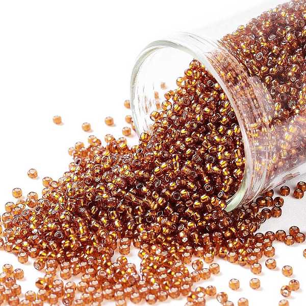 PandaHall TOHO Round Seed Beads, Japanese Seed Beads, (2208) Silver Lined Burnt Orange, 15/0, 1.5mm, Hole: 0.7mm, about 3000pcs/10g Glass...
PandaHall TOHO Round Seed Beads, Japanese Seed Beads, (2208) Silver Lined Burnt Orange, 15/0, 1.5mm, Hole: 0.7mm, about 3000pcs/10g Glass...